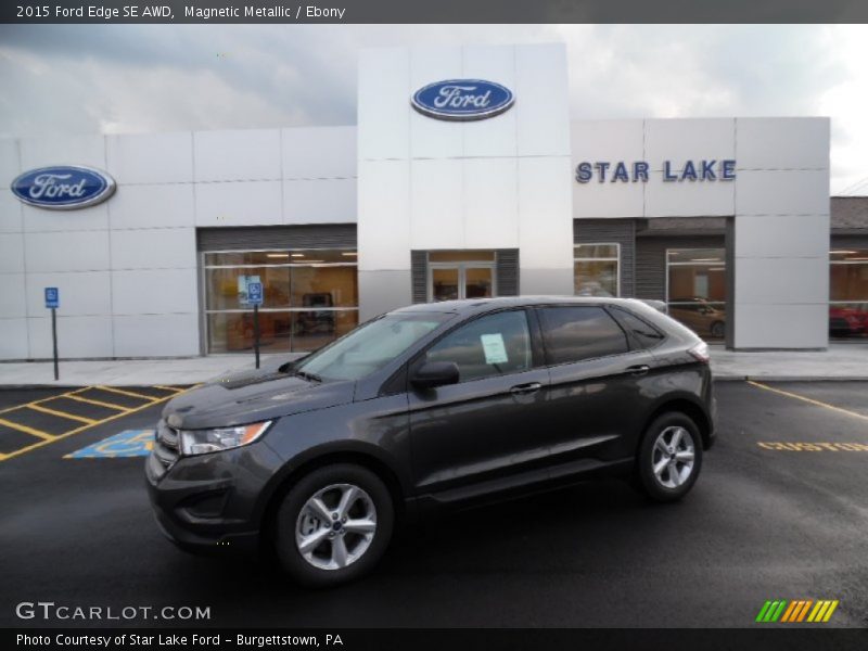 Magnetic Metallic / Ebony 2015 Ford Edge SE AWD