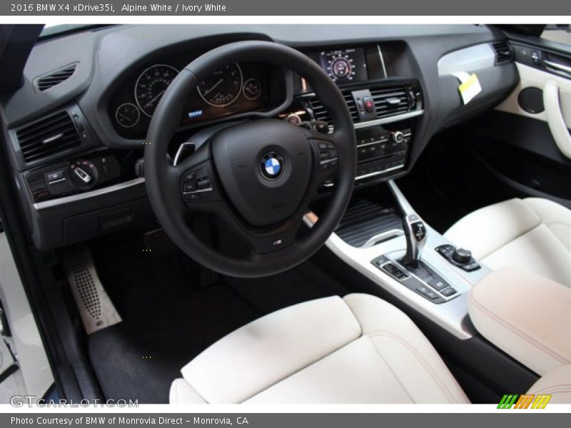 Ivory White Interior - 2016 X4 xDrive35i 