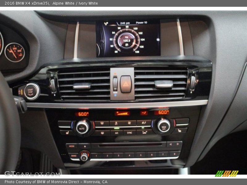 Alpine White / Ivory White 2016 BMW X4 xDrive35i