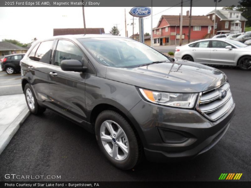 Magnetic Metallic / Ebony 2015 Ford Edge SE AWD