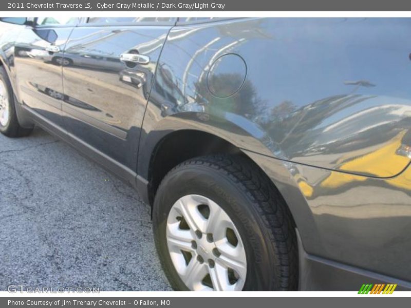 Cyber Gray Metallic / Dark Gray/Light Gray 2011 Chevrolet Traverse LS