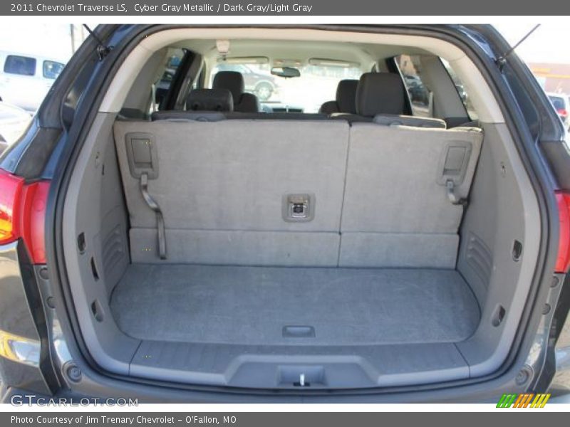 Cyber Gray Metallic / Dark Gray/Light Gray 2011 Chevrolet Traverse LS