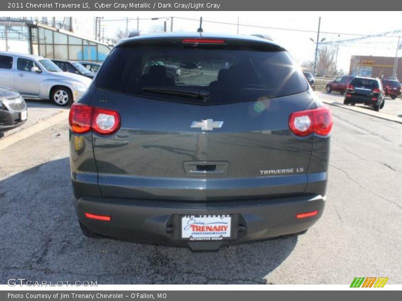 Cyber Gray Metallic / Dark Gray/Light Gray 2011 Chevrolet Traverse LS