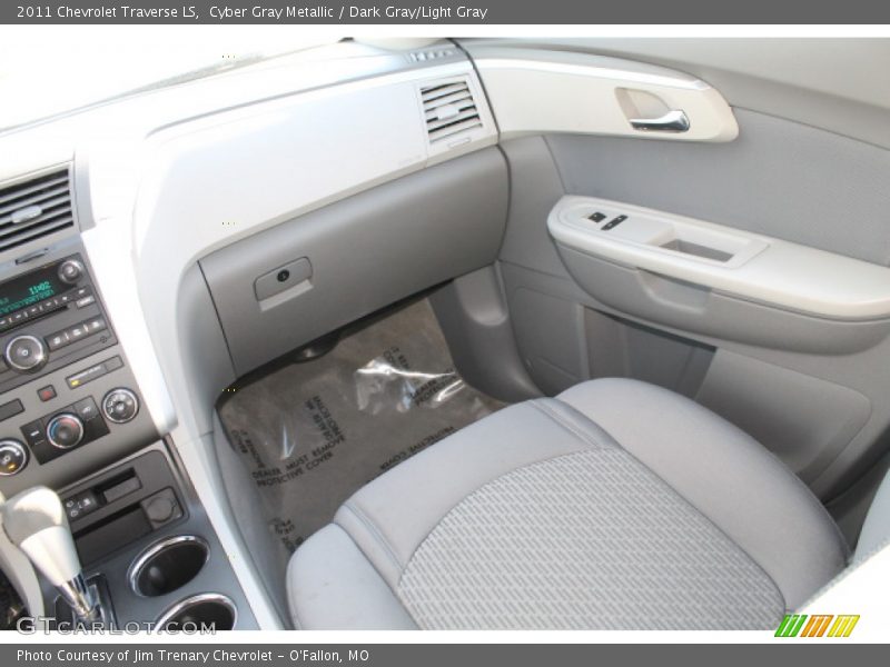 Cyber Gray Metallic / Dark Gray/Light Gray 2011 Chevrolet Traverse LS