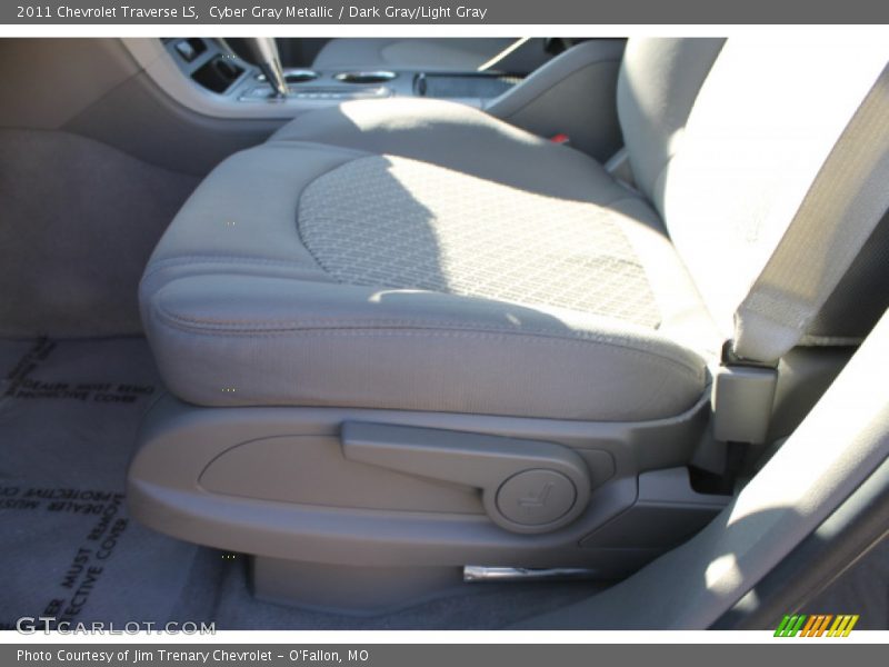 Cyber Gray Metallic / Dark Gray/Light Gray 2011 Chevrolet Traverse LS