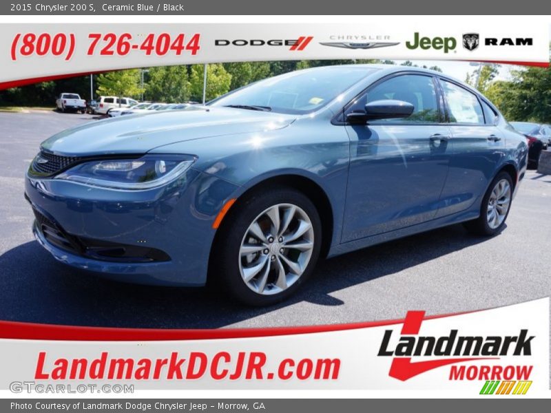 Ceramic Blue / Black 2015 Chrysler 200 S
