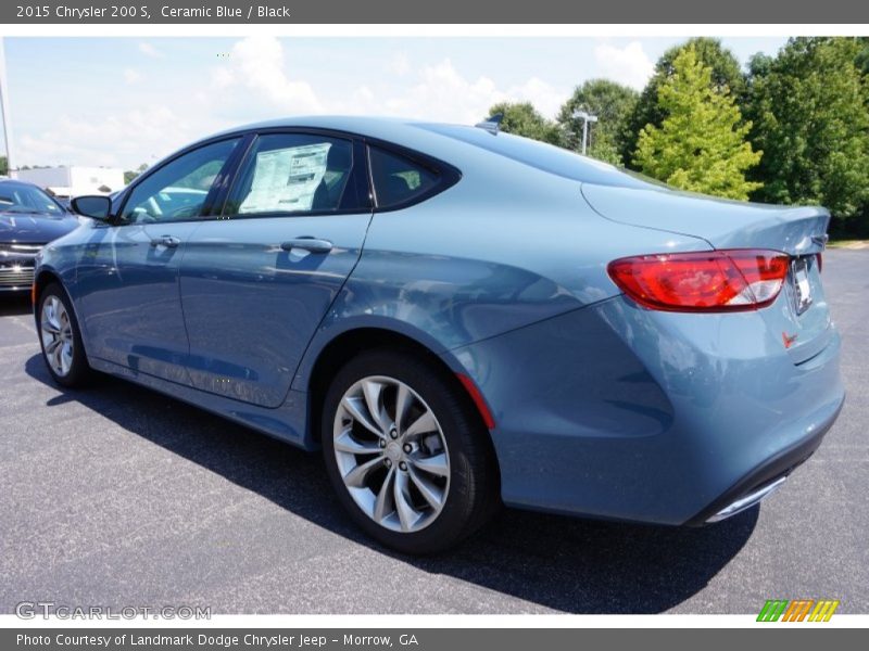 Ceramic Blue / Black 2015 Chrysler 200 S
