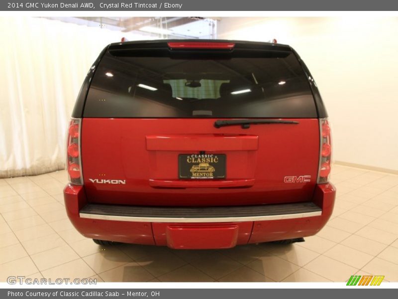 Crystal Red Tintcoat / Ebony 2014 GMC Yukon Denali AWD