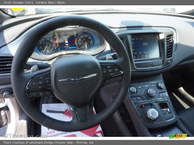 Ceramic Blue / Black 2015 Chrysler 200 S