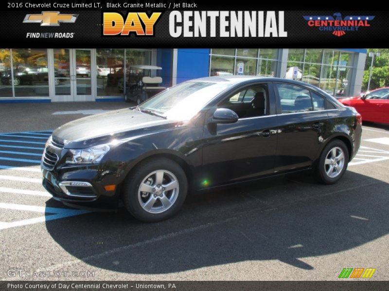 Black Granite Metallic / Jet Black 2016 Chevrolet Cruze Limited LT