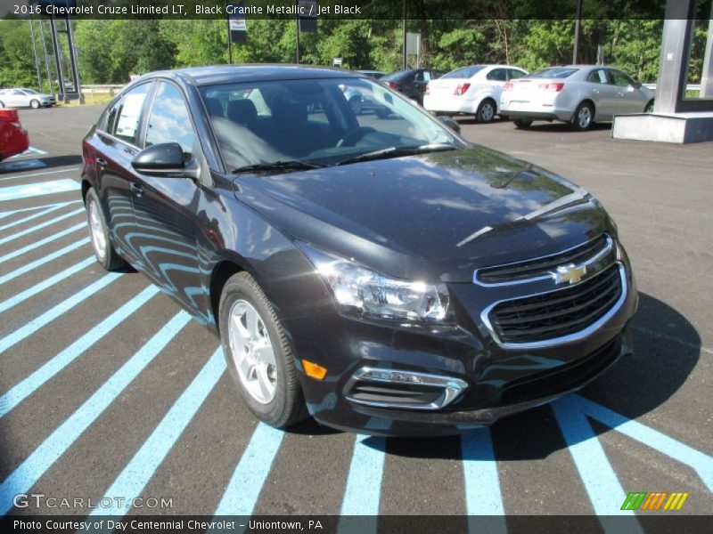 Black Granite Metallic / Jet Black 2016 Chevrolet Cruze Limited LT