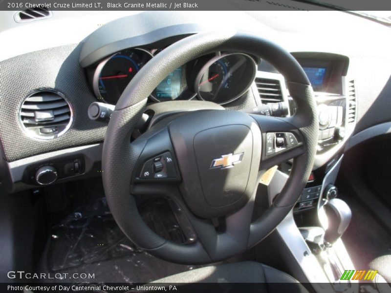Black Granite Metallic / Jet Black 2016 Chevrolet Cruze Limited LT