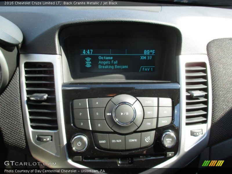 Black Granite Metallic / Jet Black 2016 Chevrolet Cruze Limited LT