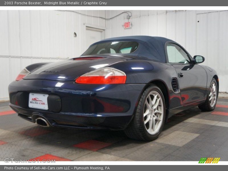 Midnight Blue Metallic / Graphite Grey 2003 Porsche Boxster