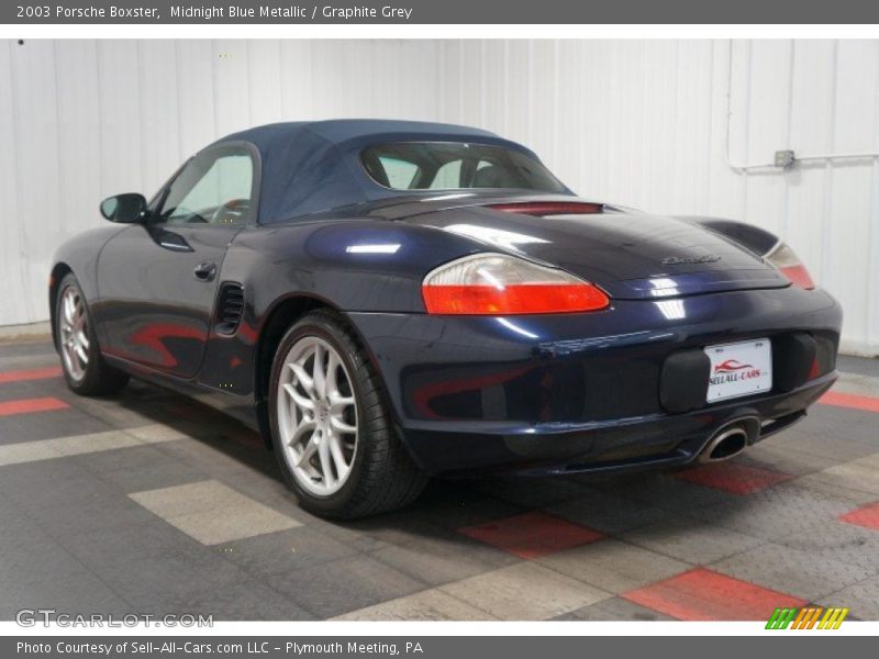 Midnight Blue Metallic / Graphite Grey 2003 Porsche Boxster