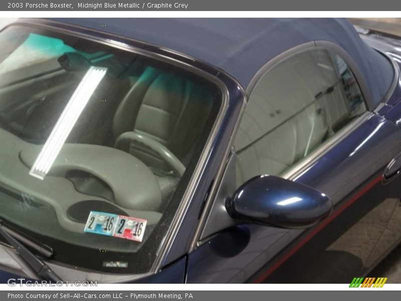 Midnight Blue Metallic / Graphite Grey 2003 Porsche Boxster