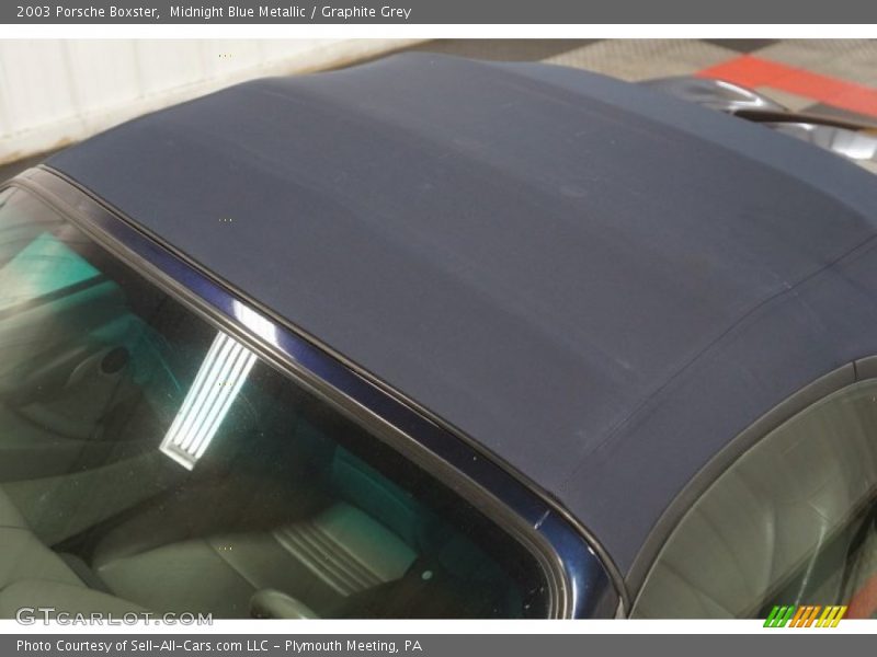 Midnight Blue Metallic / Graphite Grey 2003 Porsche Boxster