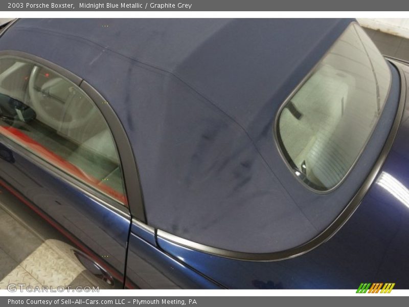 Midnight Blue Metallic / Graphite Grey 2003 Porsche Boxster