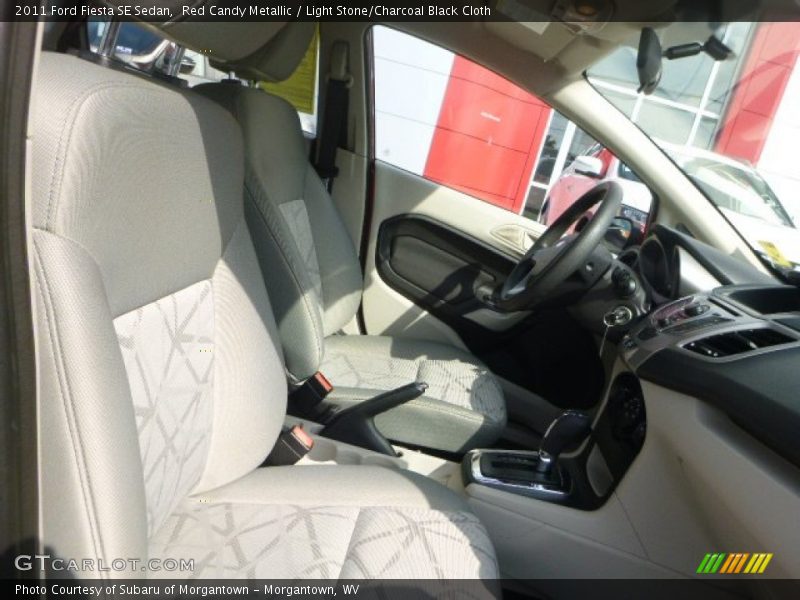 Red Candy Metallic / Light Stone/Charcoal Black Cloth 2011 Ford Fiesta SE Sedan