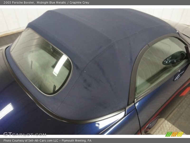 Midnight Blue Metallic / Graphite Grey 2003 Porsche Boxster