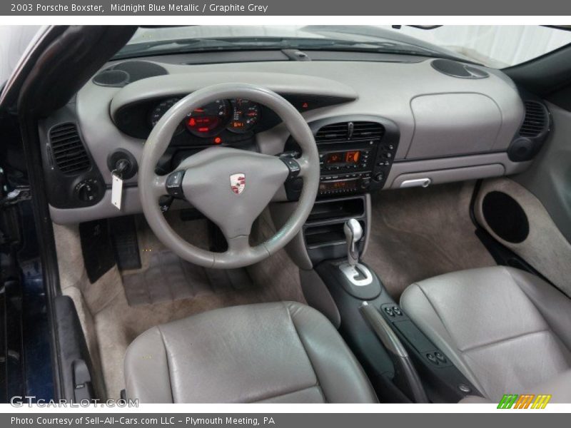 Midnight Blue Metallic / Graphite Grey 2003 Porsche Boxster