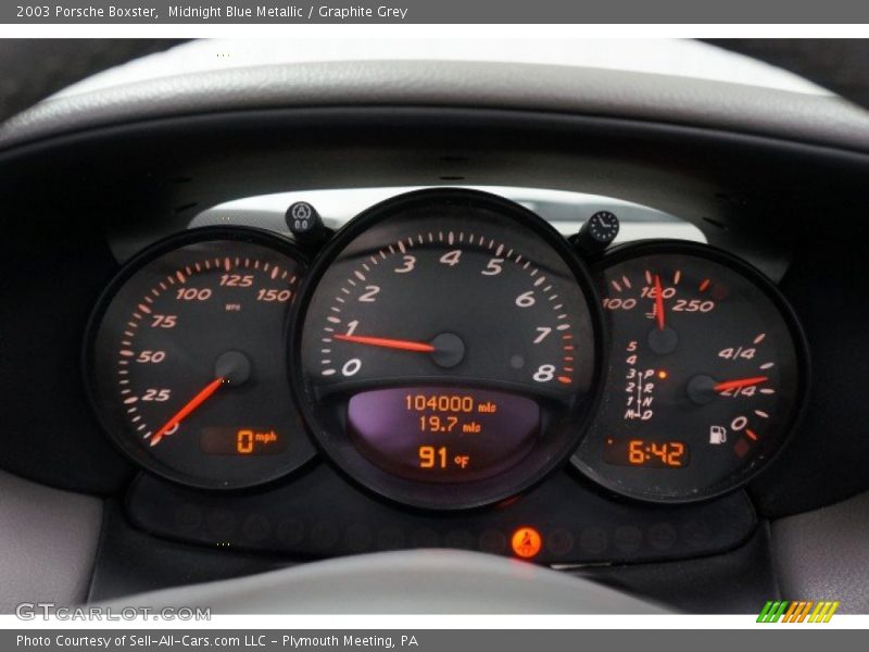 Midnight Blue Metallic / Graphite Grey 2003 Porsche Boxster