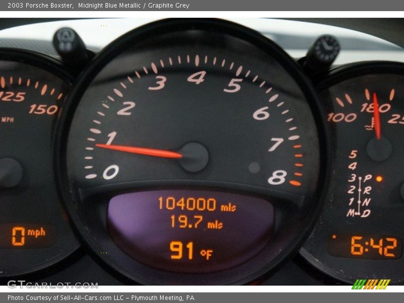 Midnight Blue Metallic / Graphite Grey 2003 Porsche Boxster