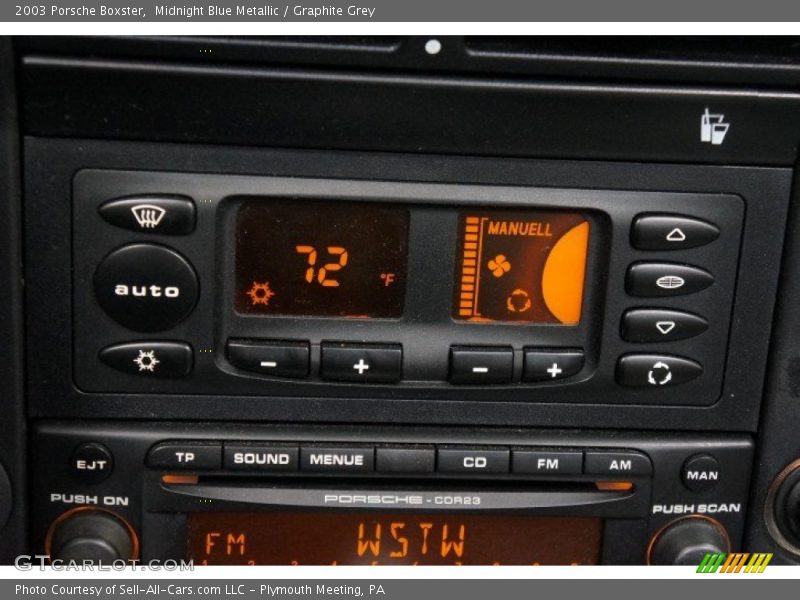 Midnight Blue Metallic / Graphite Grey 2003 Porsche Boxster