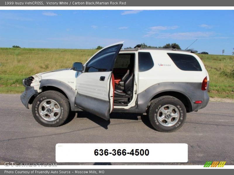 Victory White / Carbon Black/Martian Rock Red 1999 Isuzu VehiCROSS