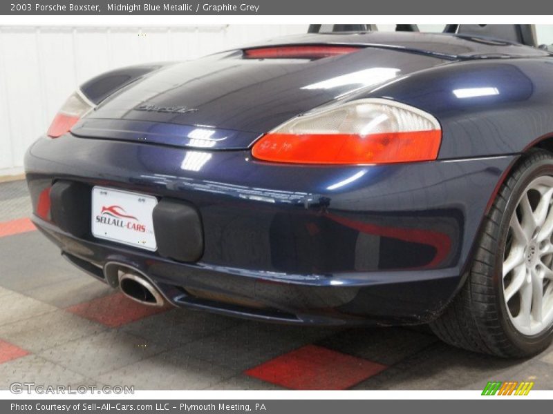 Midnight Blue Metallic / Graphite Grey 2003 Porsche Boxster