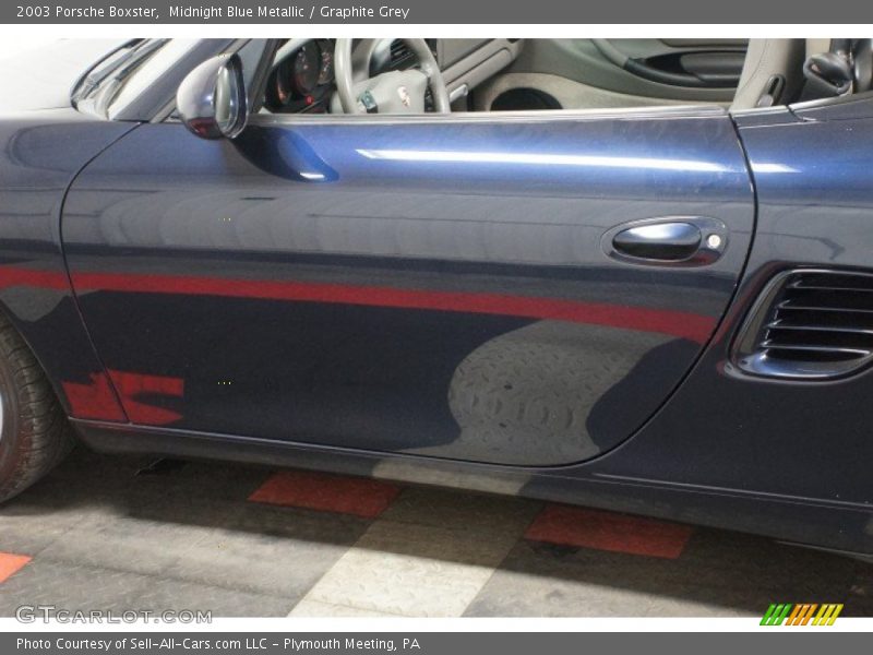 Midnight Blue Metallic / Graphite Grey 2003 Porsche Boxster