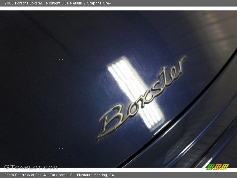 Midnight Blue Metallic / Graphite Grey 2003 Porsche Boxster