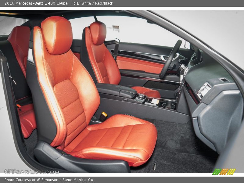  2016 E 400 Coupe Red/Black Interior