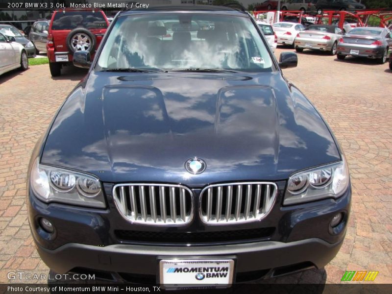 Monaco Blue Metallic / Grey 2007 BMW X3 3.0si