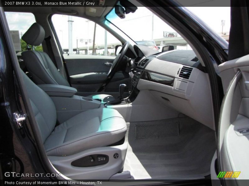 Monaco Blue Metallic / Grey 2007 BMW X3 3.0si