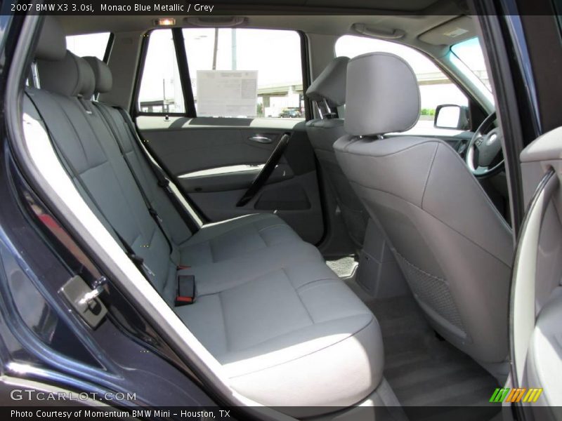 Monaco Blue Metallic / Grey 2007 BMW X3 3.0si