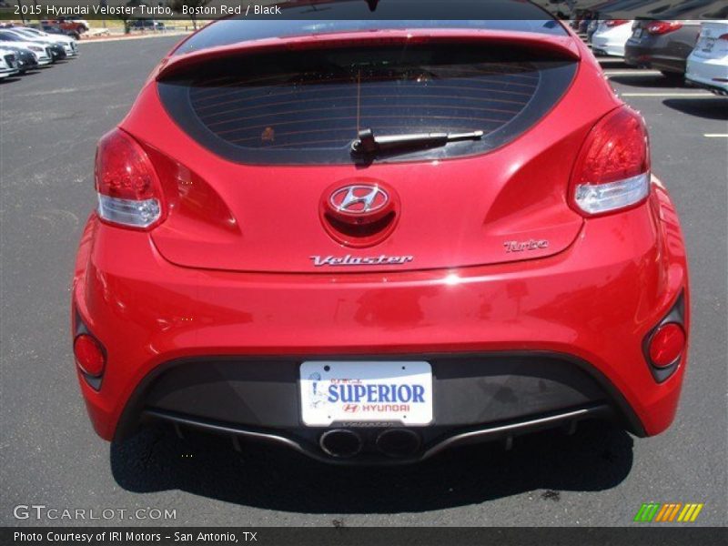 Boston Red / Black 2015 Hyundai Veloster Turbo