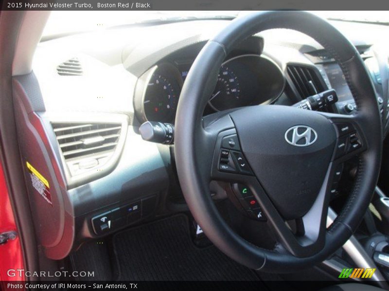 Boston Red / Black 2015 Hyundai Veloster Turbo