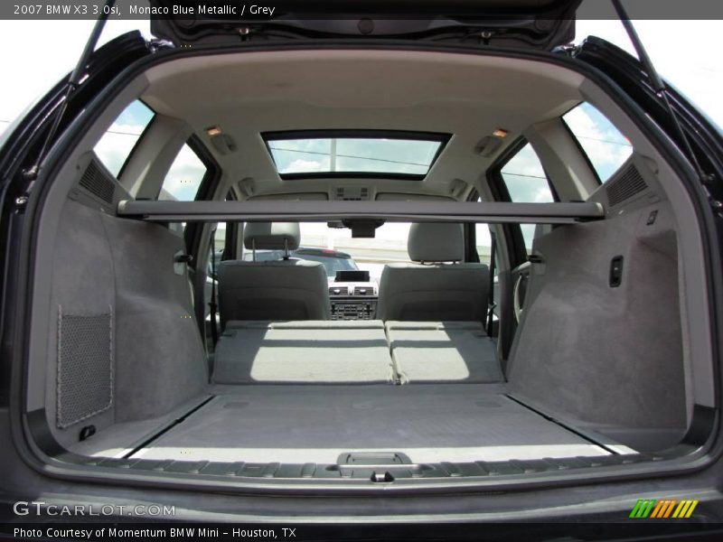 Monaco Blue Metallic / Grey 2007 BMW X3 3.0si