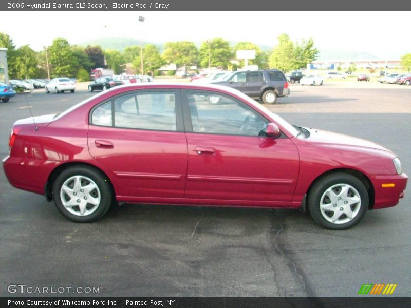 Electric Red / Gray 2006 Hyundai Elantra GLS Sedan