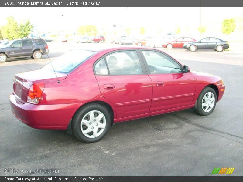Electric Red / Gray 2006 Hyundai Elantra GLS Sedan