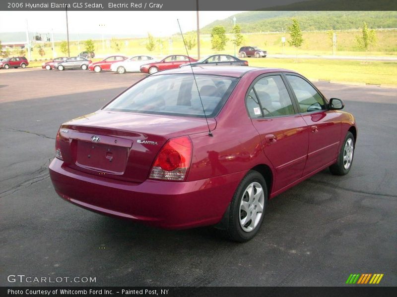 Electric Red / Gray 2006 Hyundai Elantra GLS Sedan