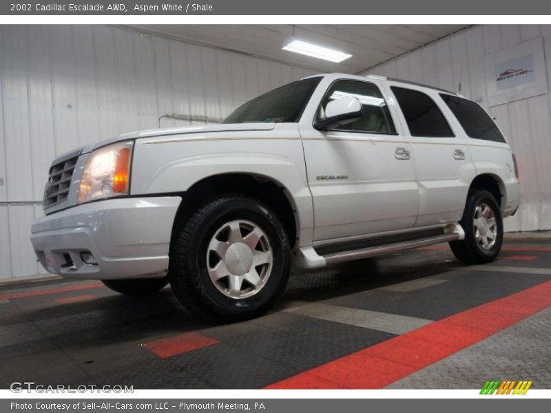 Aspen White / Shale 2002 Cadillac Escalade AWD