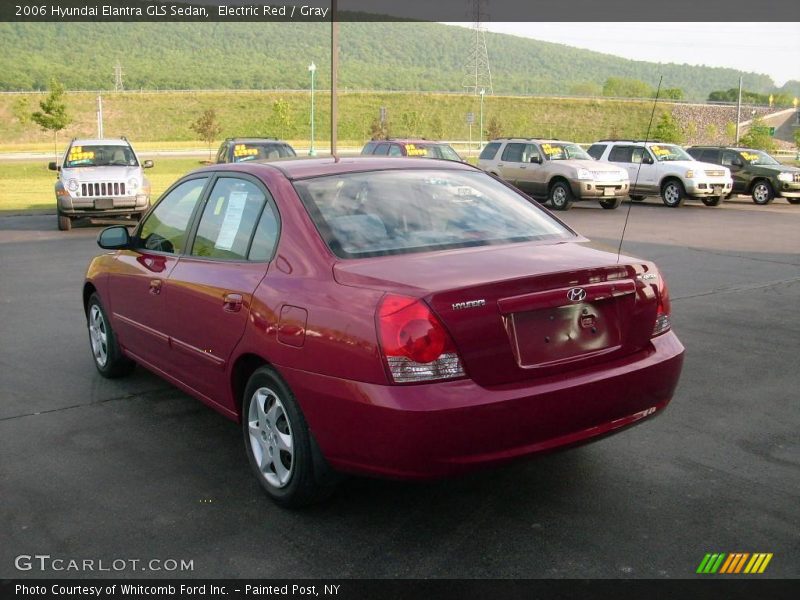 Electric Red / Gray 2006 Hyundai Elantra GLS Sedan