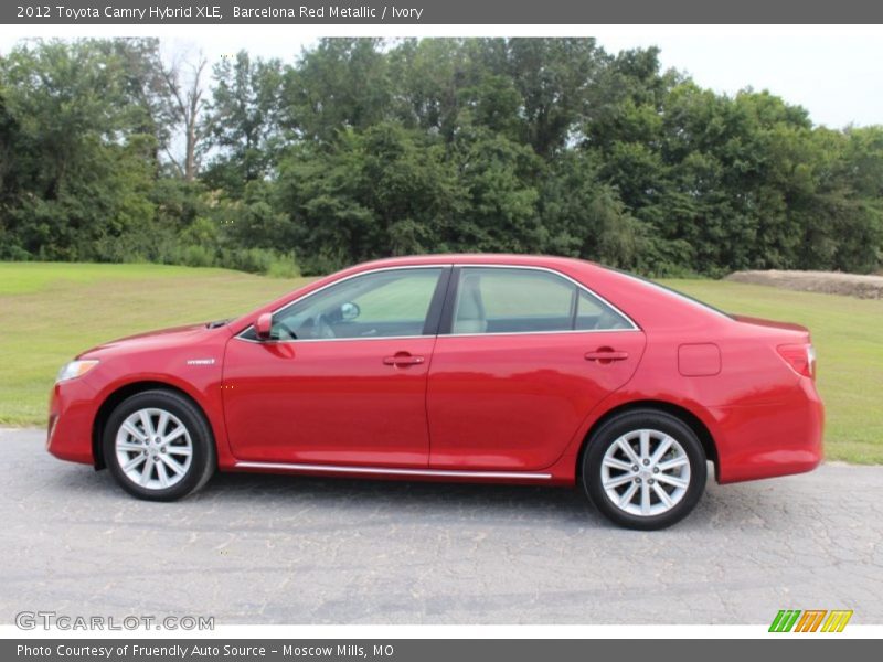 Barcelona Red Metallic / Ivory 2012 Toyota Camry Hybrid XLE