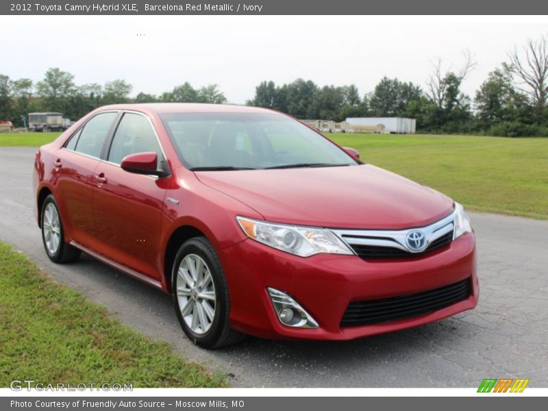 Barcelona Red Metallic / Ivory 2012 Toyota Camry Hybrid XLE