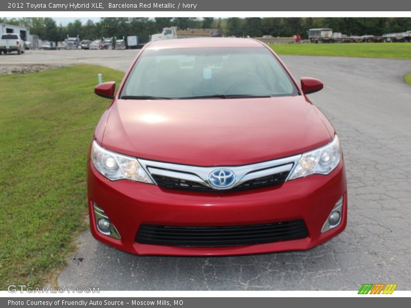 Barcelona Red Metallic / Ivory 2012 Toyota Camry Hybrid XLE