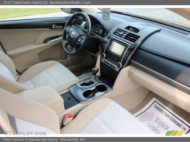 Barcelona Red Metallic / Ivory 2012 Toyota Camry Hybrid XLE