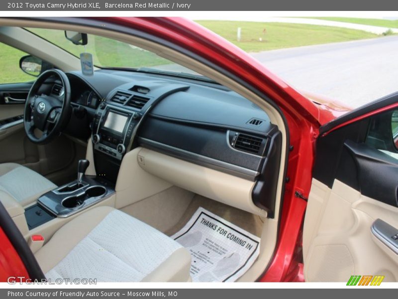 Barcelona Red Metallic / Ivory 2012 Toyota Camry Hybrid XLE