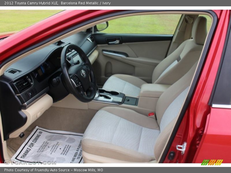Barcelona Red Metallic / Ivory 2012 Toyota Camry Hybrid XLE
